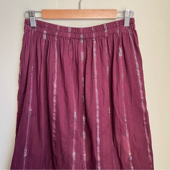 RARE ace & jig cotton skirt with iridescent rainbow stripe - incense fabric - Picture 3 of 15